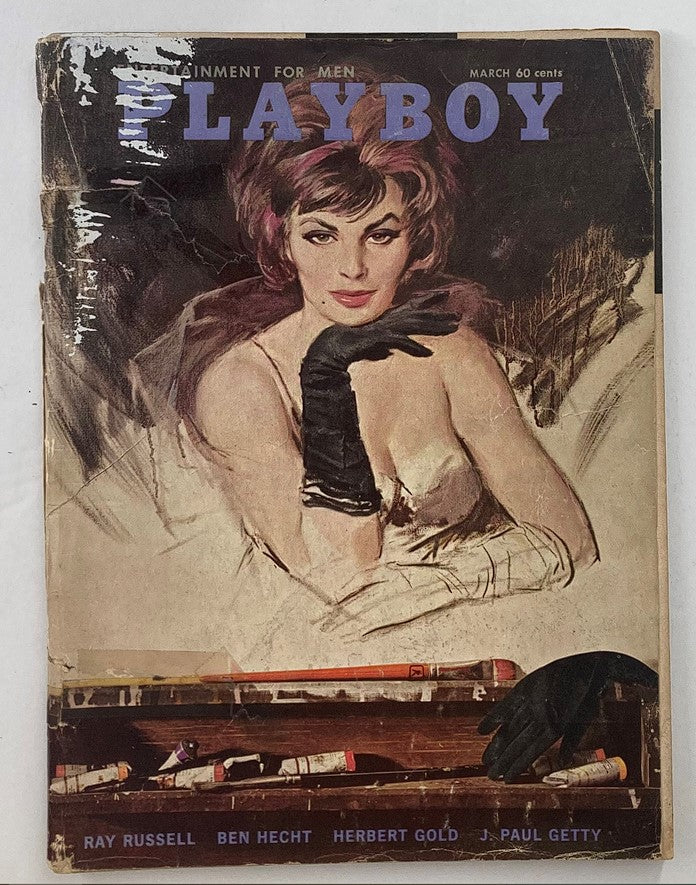 Playboy Magazine March 1962 cover featuring Playmate Pamela Gordon, showcasing vintage art and iconic 1960s style.