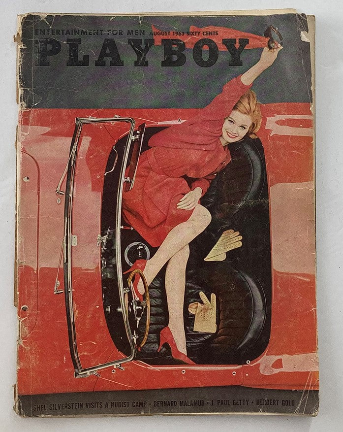 Playboy Magazine August 1963 Playmate Phyllis Sherwood w Centerfold No Label