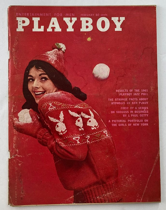 Playboy Magazine February 1961 Barbara Lawford w Centerfold No Label