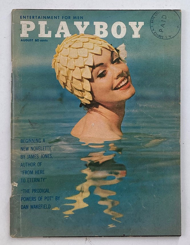 RES* VTG Playboy Magazine August 1962 Jan Roberts w Centerfold No Label