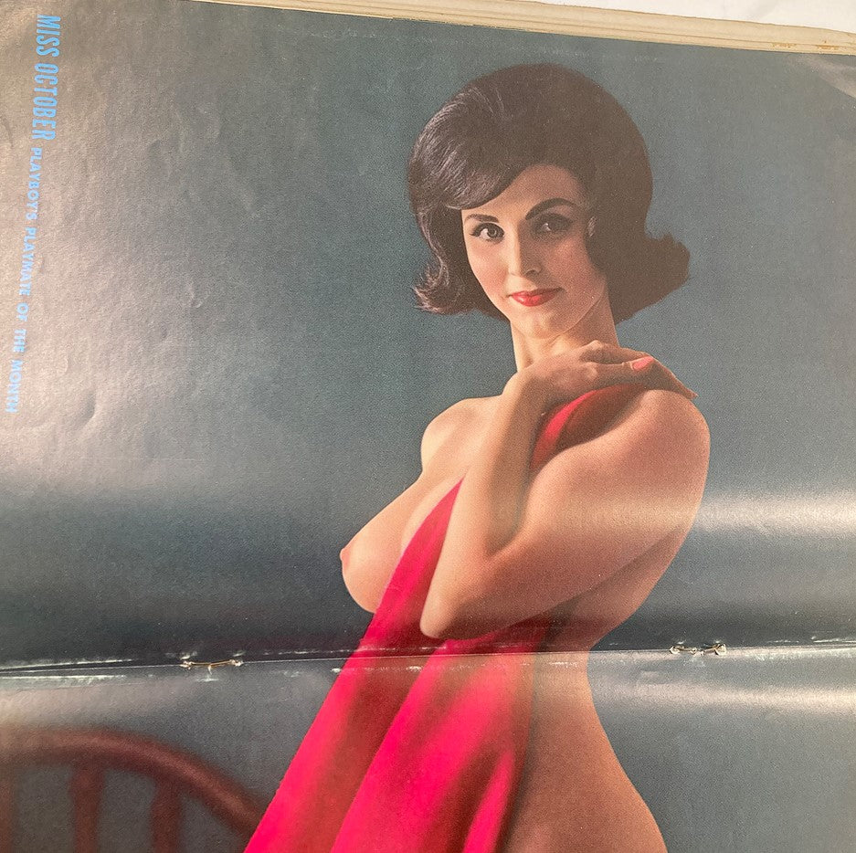 RES* VTG Playboy Magazine October 1962 Laura Young w Centerfold No Label