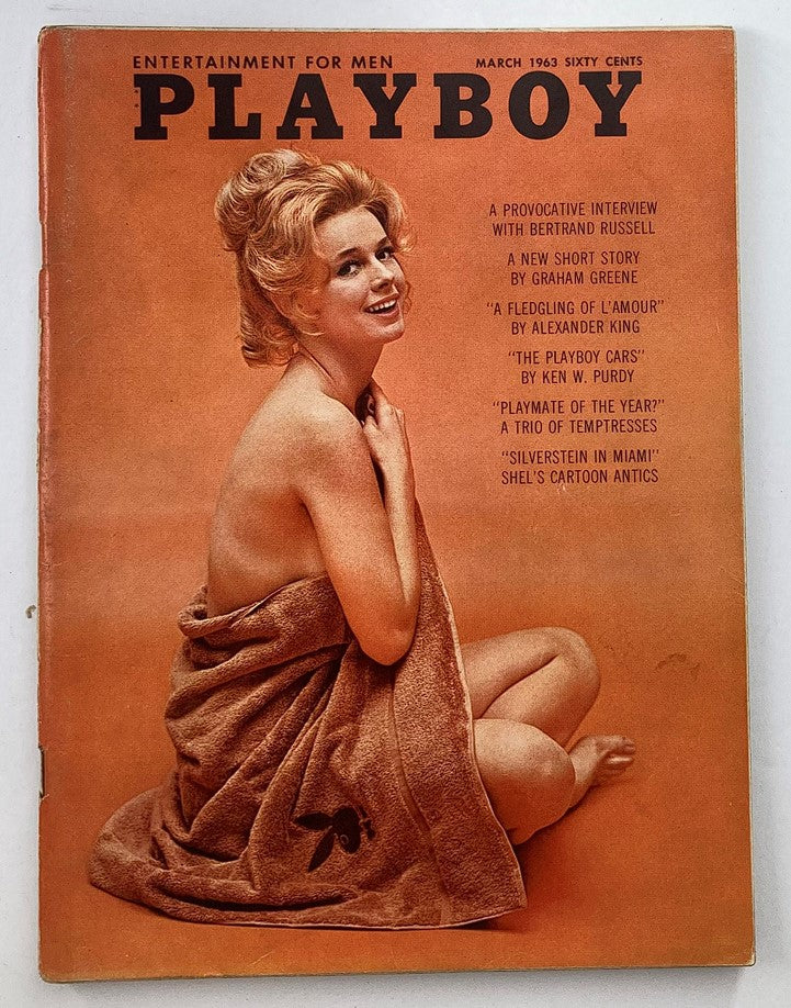 VTG Playboy Magazine March 1963 Adrienne Moreau w Centerfold No Label