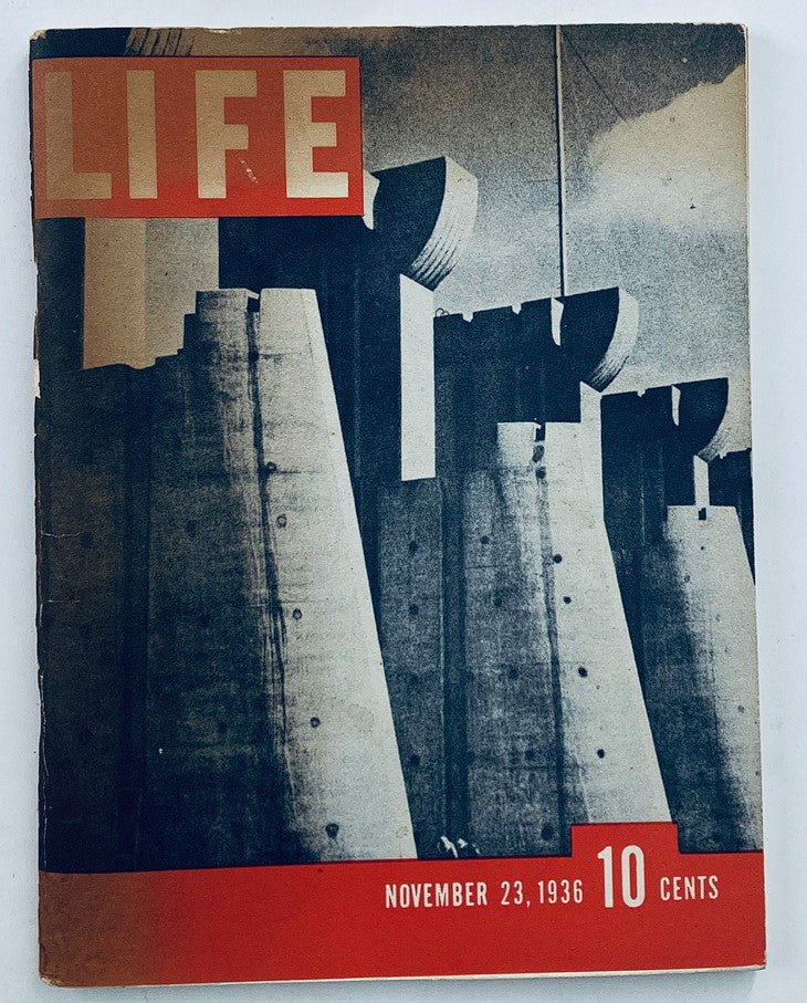 RES* Life Magazine November 23 1936 Vol 1 #1 Photo of a Dam Small Ed. No Label