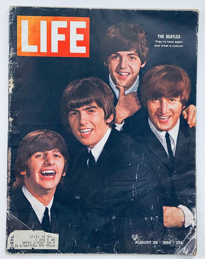 VTG Life Magazine August 28 1964 Vol 57 #9 The Beatles Ringo, George, Paul, John