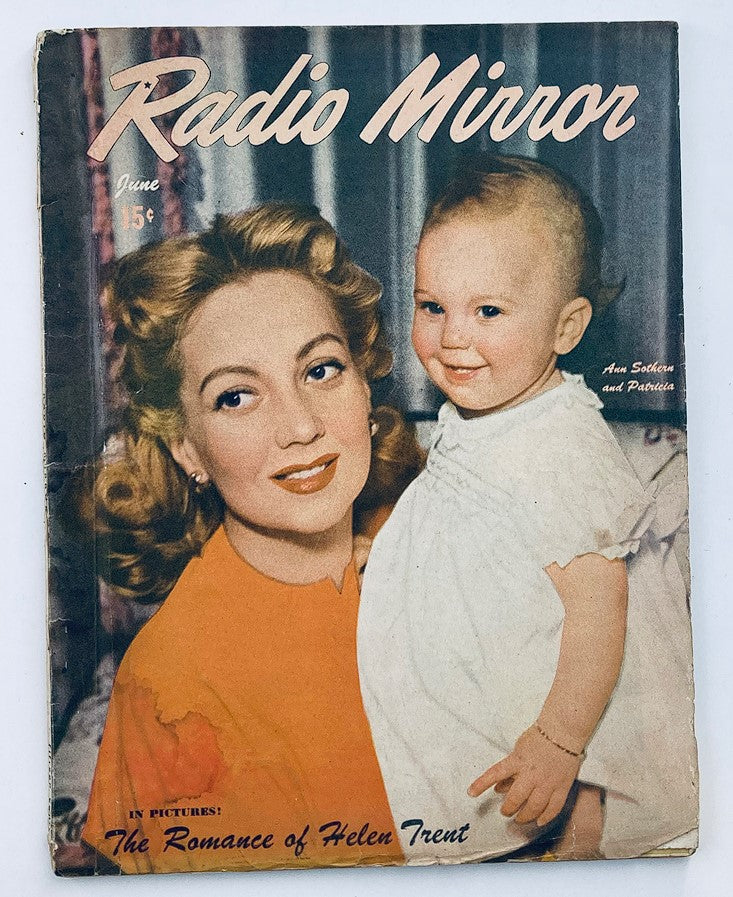 VTG Radio Mirror Magazine June 1946 Vol 26 #1 Ann Sothern and Patricia No Label