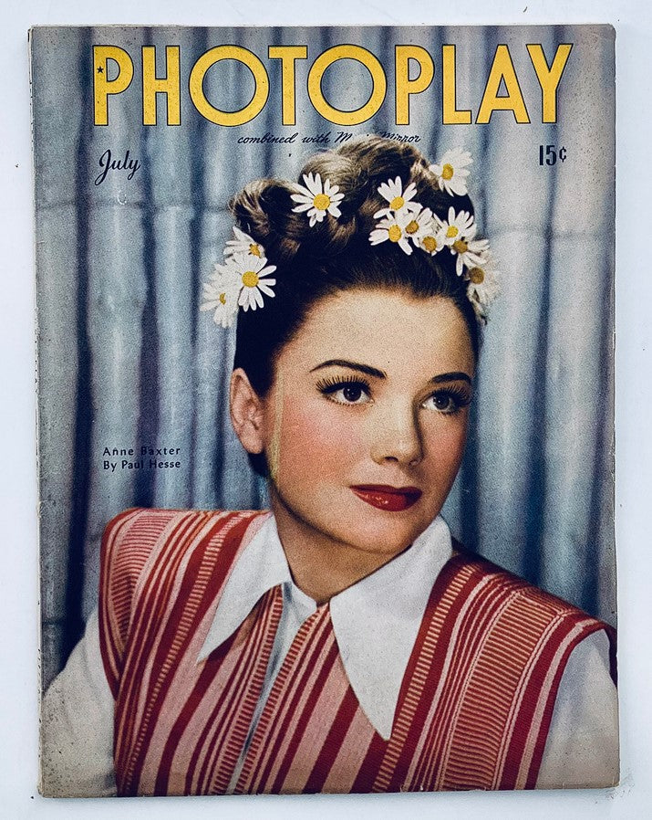 VTG Photoplay Magazine July 1945 Vol 27 #2 Anne Baxter A Royal Scandal No Label