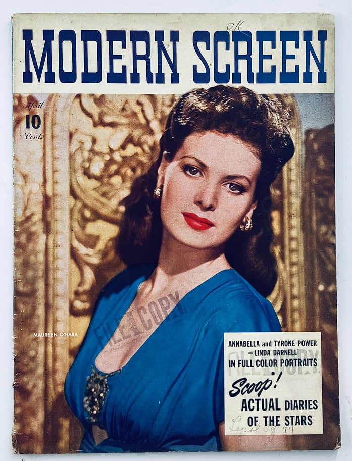 VTG Modern Screen Magazine April 1942 Vol 24 #5 Maureen O'Hara No Label