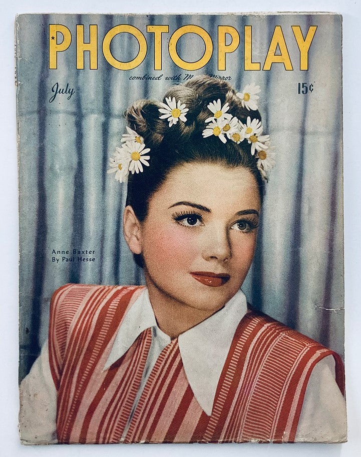 VTG Photoplay Magazine July 1945 Vol 27 #2 Anne Baxter Cover No Label