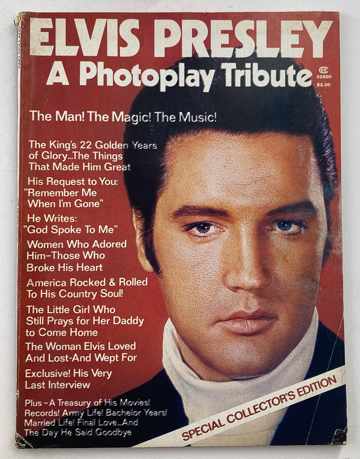 VTG Photoplay Magazine 1977 Elvis Presley Tribute To 22 Golden Years No Label