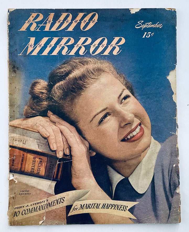 VTG Radio Mirror Magazine September 1946 Vol 26 #4 Louise Erickson No Label