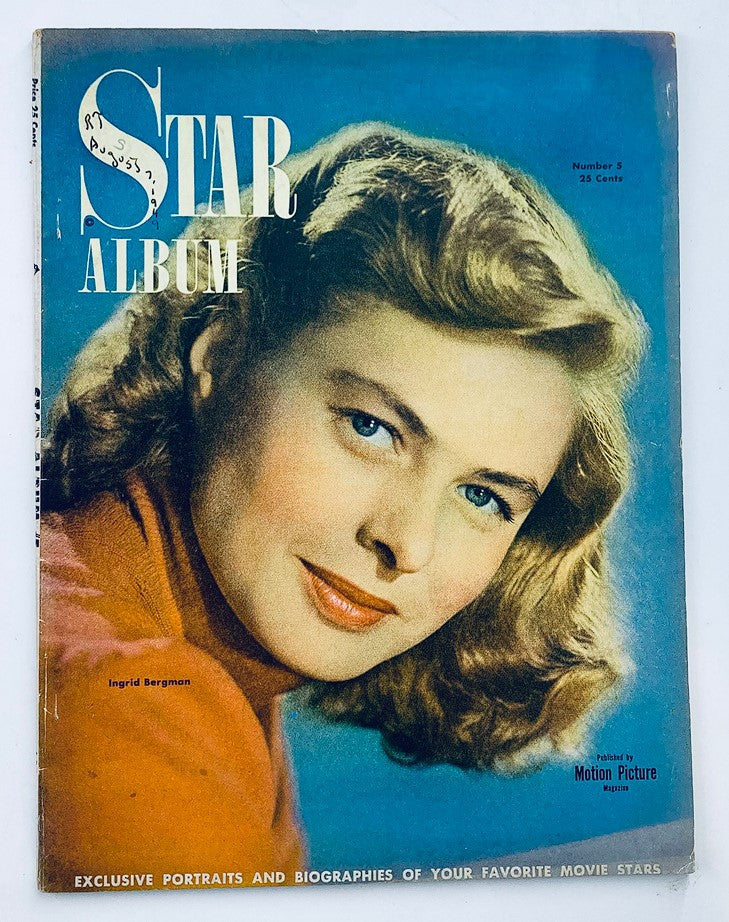 VTG Star Album Magazine 1949 No. 5 Ingrid Bergman Cover No Label