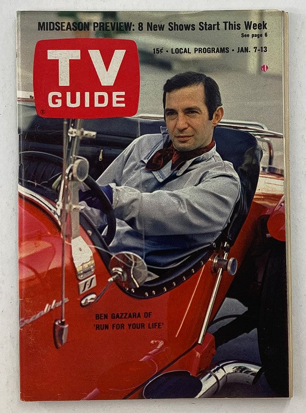 VTG TV Guide Magazine January 7 1967 Vol 15 #1 Ben Gazzara NY Metro Ed. No Label