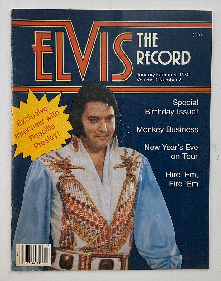 VTG The Record Magazine January 1980 Vol 1 #8 Elvis Presley No Label