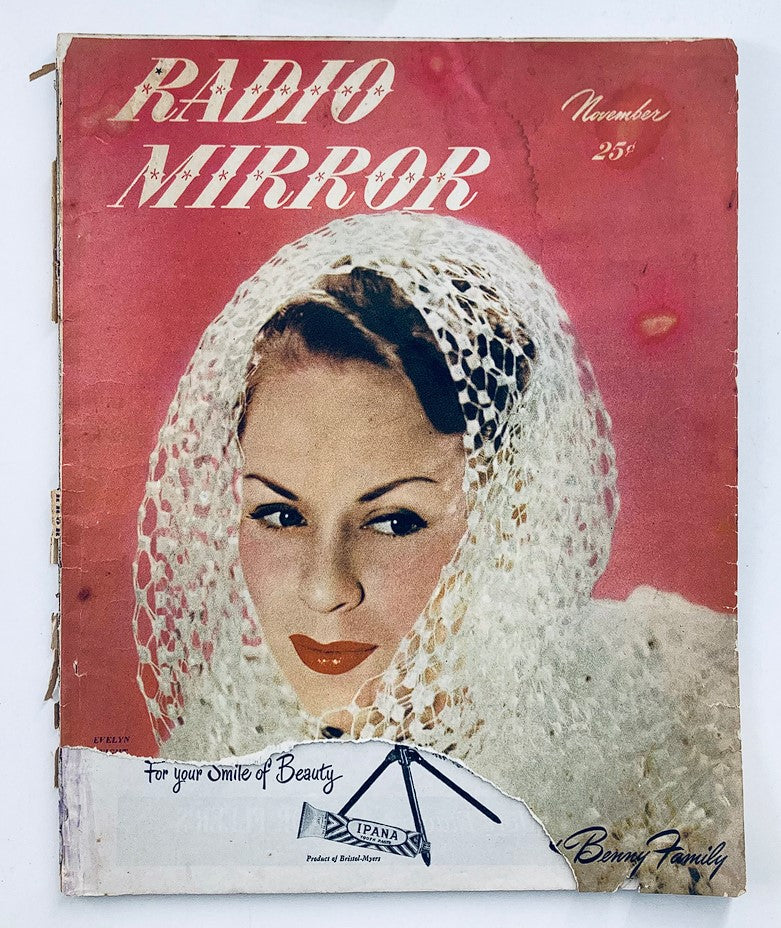 VTG Radio Mirror Magazine November 1947 Vol 28 #6 Evelyn Knight No Label