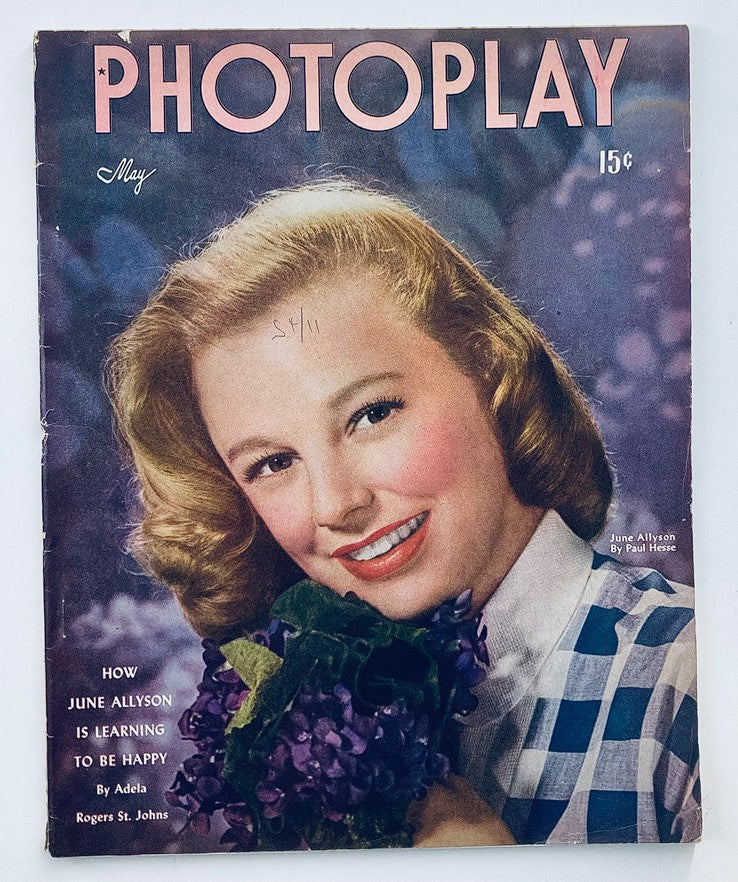 VTG Photoplay Magazine May 1947 Vol 30 #6 June Allyson 'High Barbaree' No Label