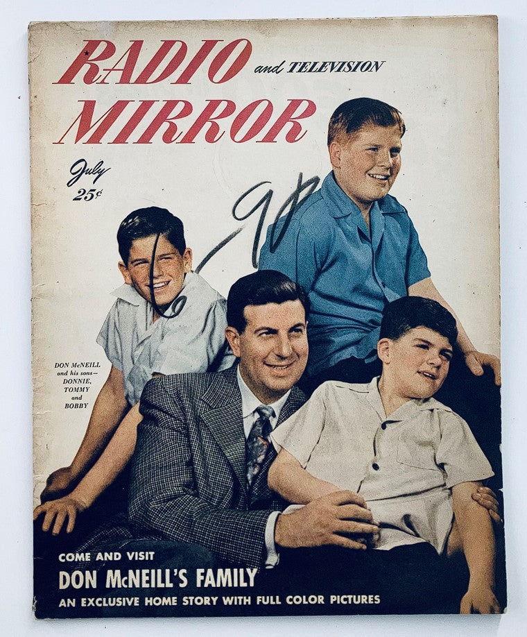 VTG Radio & TV Mirror Magazine July 1948 Vol 30 #2 Don McNeil and Sons No Label