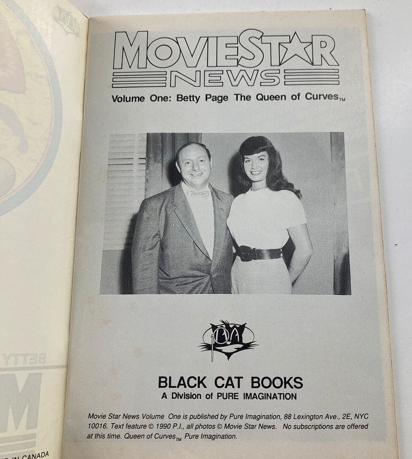 1990 Movie Star News Vol. 1 Betty Page The Queen of Curves