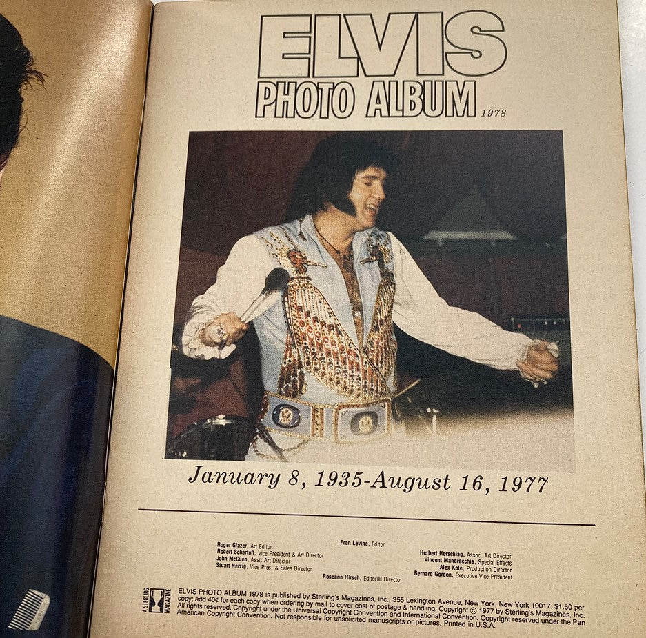 VTG 1978 Elvis Presley Photo Album His Entire Life in Photos No Label