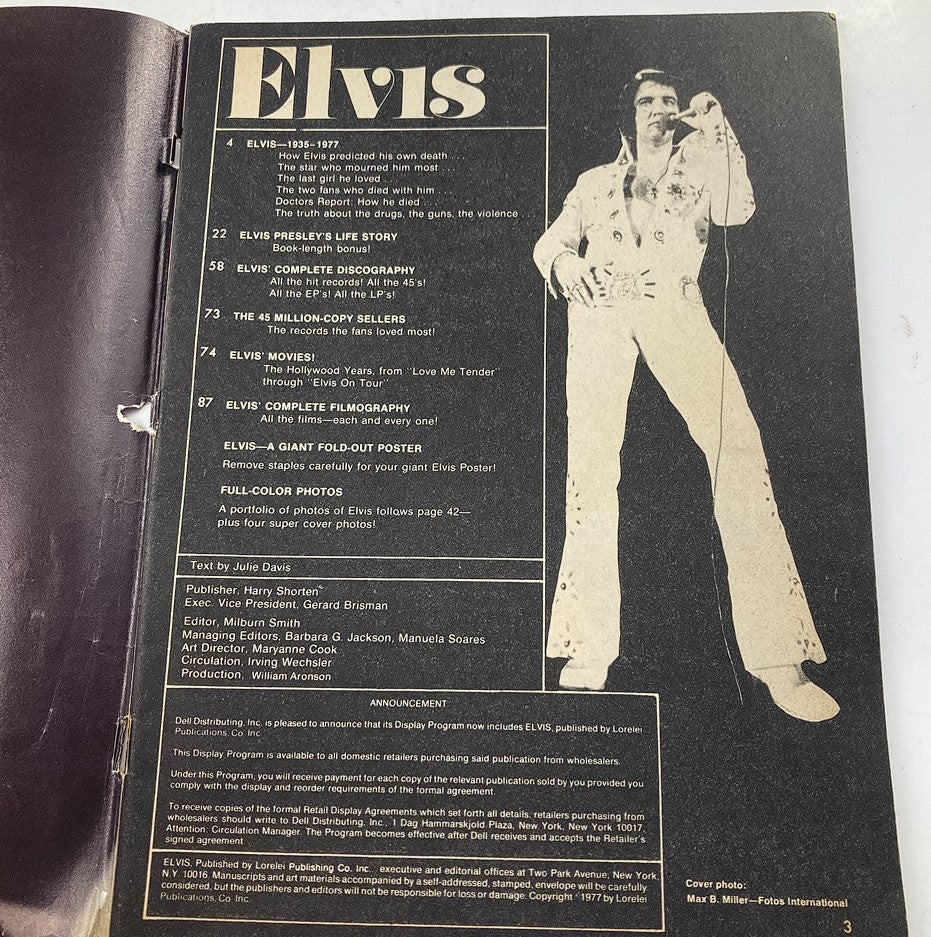 VTG 1977 Elvis Presley Memories Forever Collector's Edition No Label