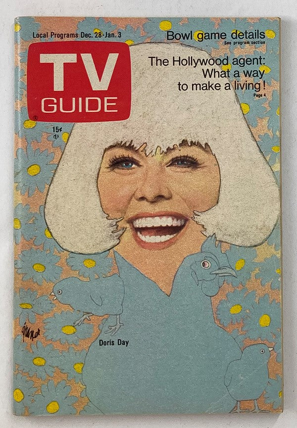 TV Guide Magazine December 28 1968 Issue #822 Doris Day NY Metro Ed. No Label