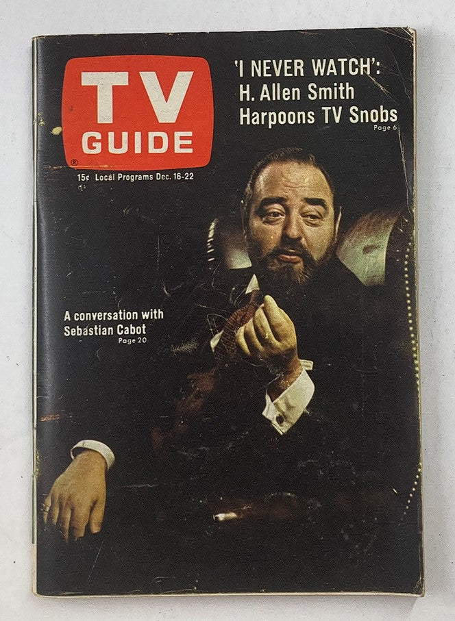 TV Guide Magazine December 16 1967 Sebastian Cabot L.A. Metro Ed. No Label