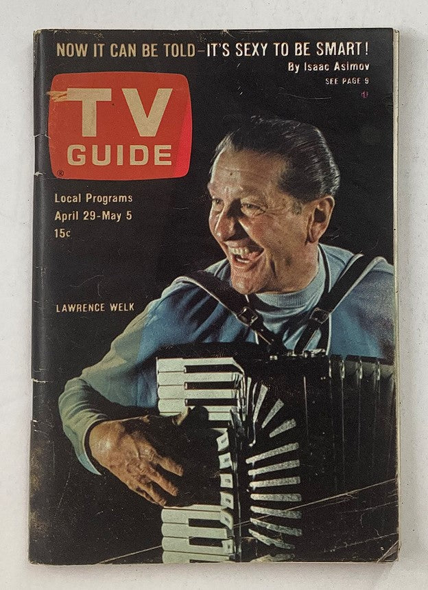 TV Guide Magazine April 29 1967 Lawrence Welk L.A. Metro Ed. No Label