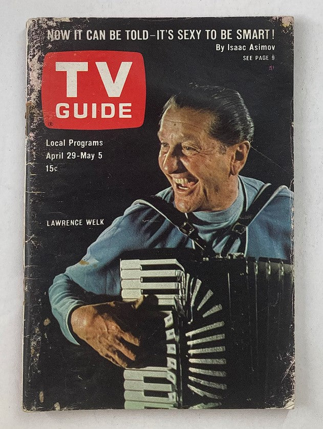 TV Guide Magazine April 29 1967 Lawrence Welk Eastern N.Y. State Ed. No Label