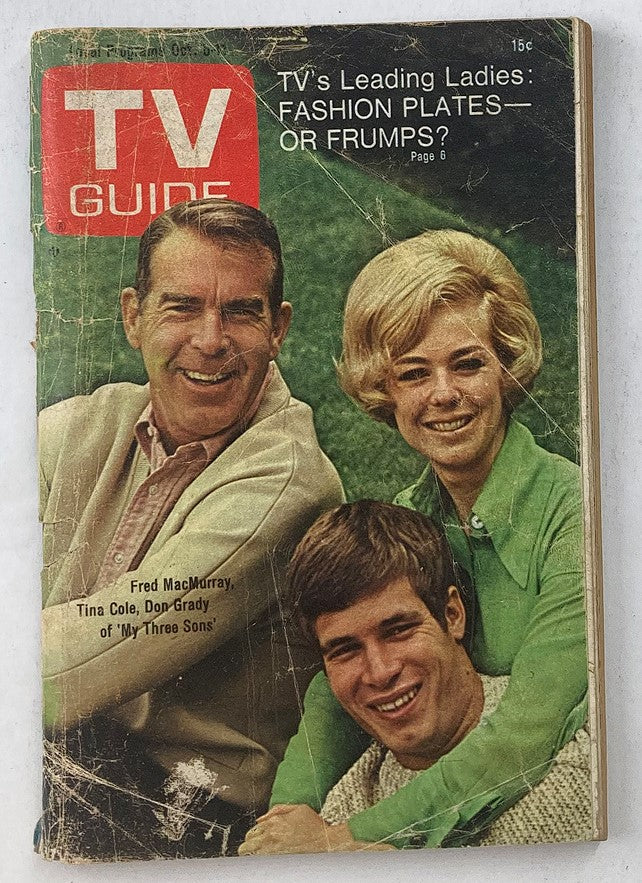 TV Guide Magazine October 5 1968 Fred MacMurray Southern Ohio Ed. No Label