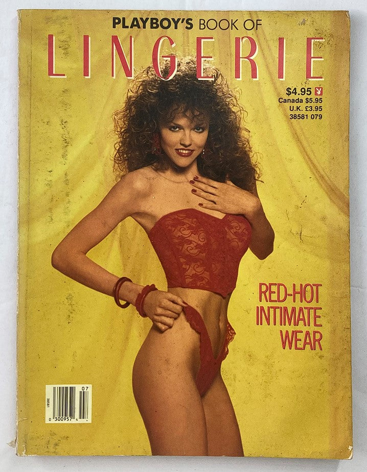 VTG 1989 Playboys' Book of Lingerie Red-Hot Intimate Wear No Label