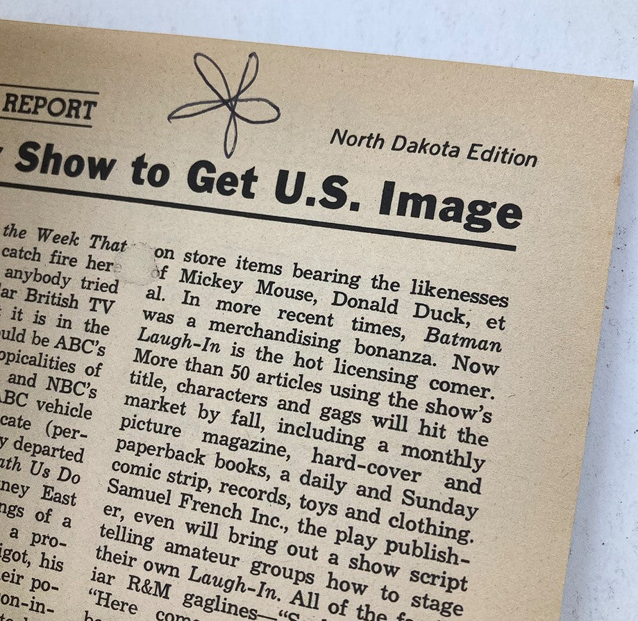 Feature article page from TV Guide Magazine July 27 1968, highlighting the North Dakota edition and entertainment insights from the era.