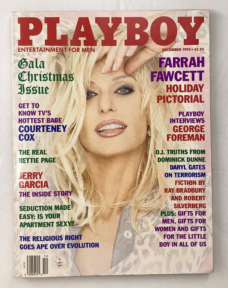 Playboy Magazine December 1995 Farrah Fawcett & Samantha w Centerfold No Label