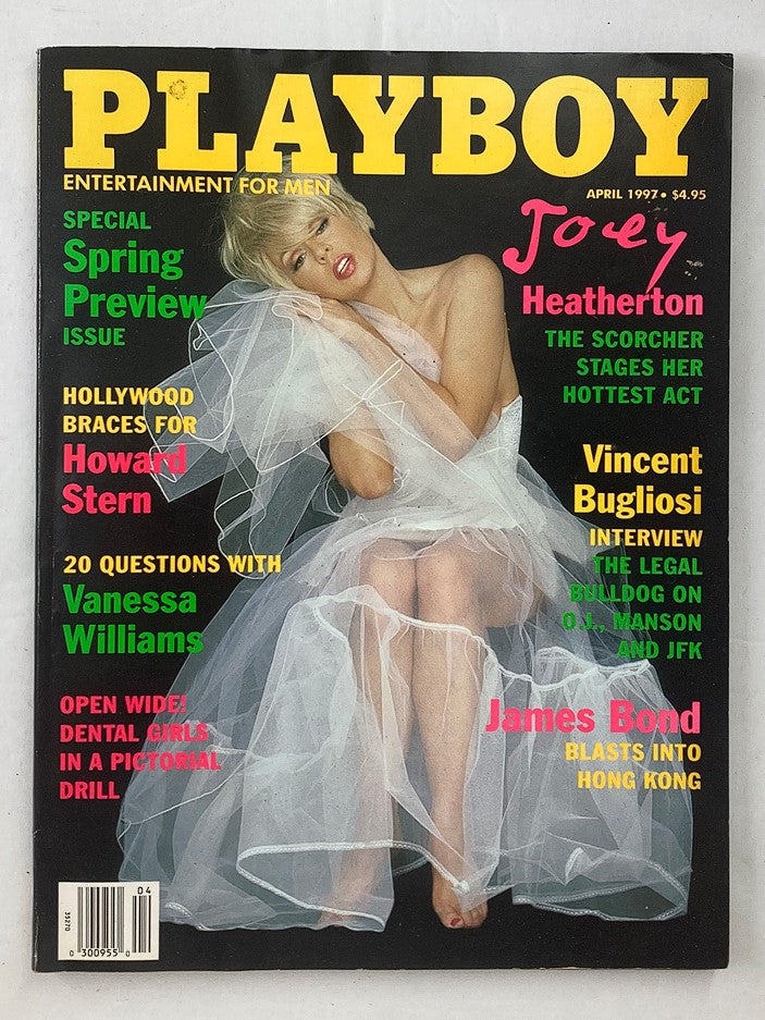 Playboy Magazine April 1997 Joey Heatherton & Kelly Monaco w Centerfold No Label