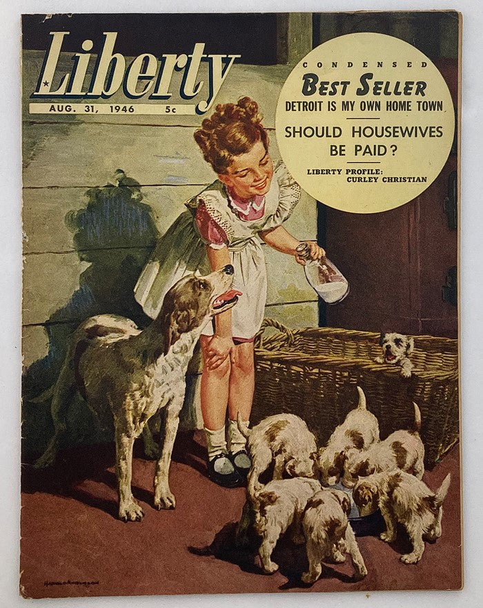 VTG Liberty Magazine August 31 1946 Curley Christian A Happy Man No Label