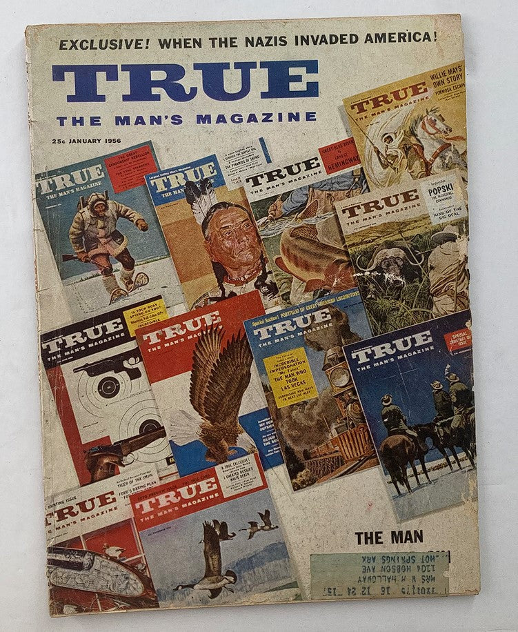 VTG True Magazine January 1956 Vol 36 No. 224 When The Nazis Invaded America