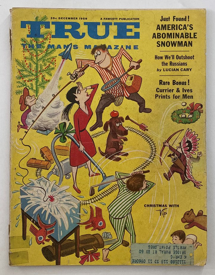 VTG True The Man's Magazine December 1959 Vol 40 #271 Abominable Snowman