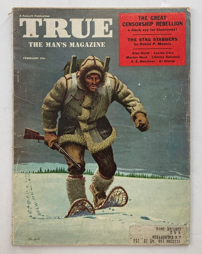 VTG True The Man's Magazine February 1955 The Great Censorship Rebellion