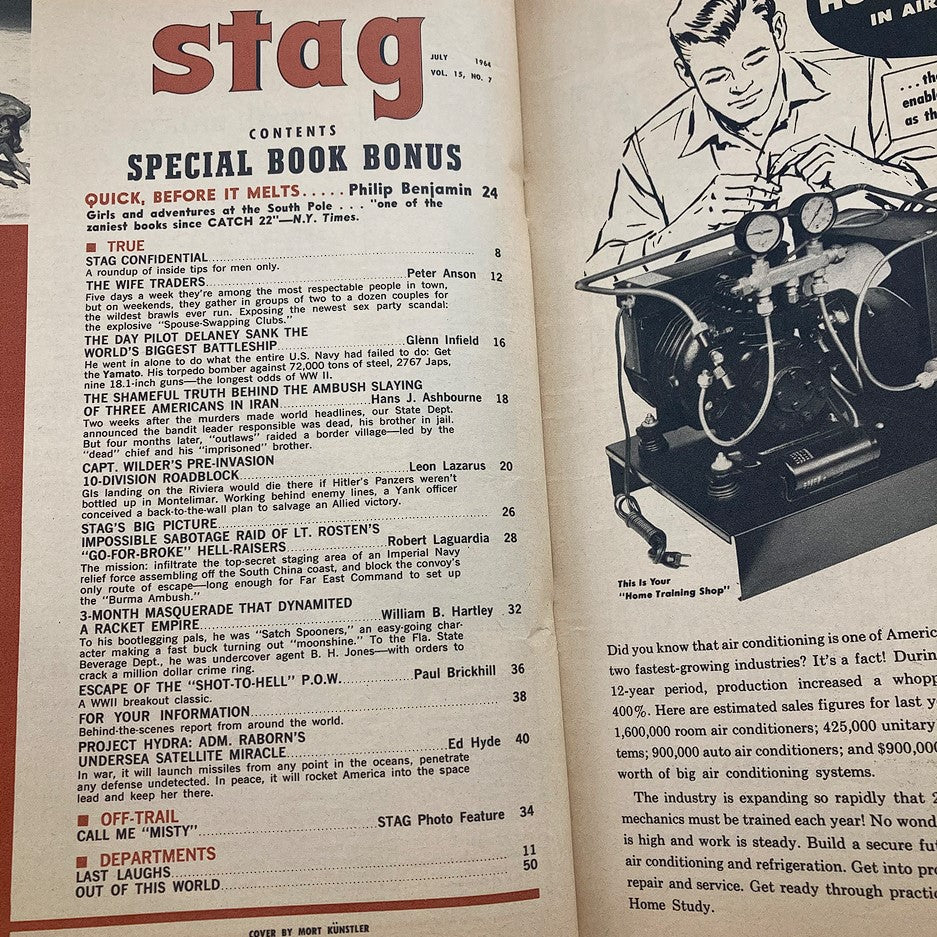 VTG Stag Magazine July 1964 Vol 15 No. 7 Exposing The Wife Traders No Label