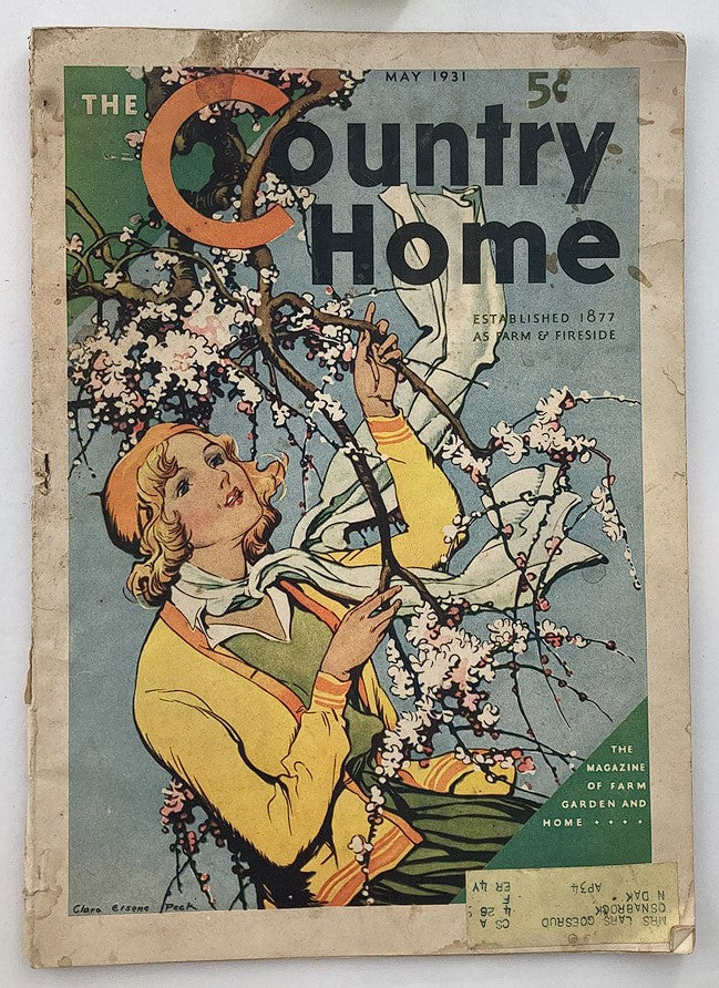 VTG The Country Home Magazine May 1931 Brown Paper Christianity & Gold Mine