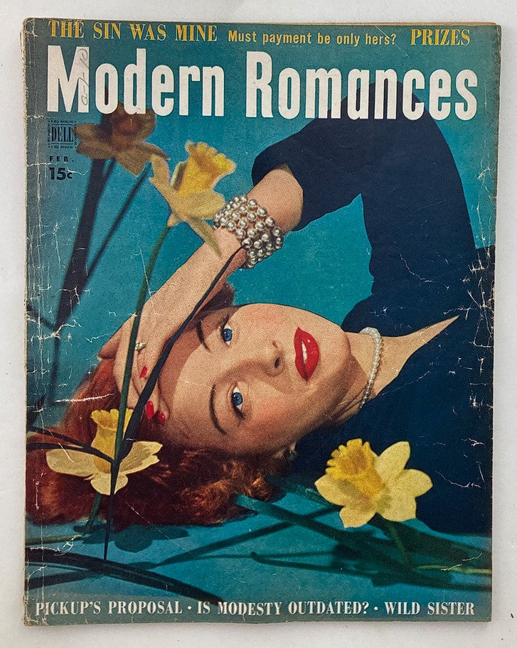 VTG Modern Romances Magazine February 1950 The Handy Little Clothespin No Label