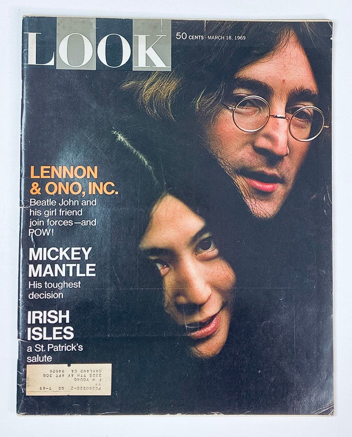 VTG Look Magazine March 18 1969 Vol 33 #6 John Lennon and Yoko Ono Inc.