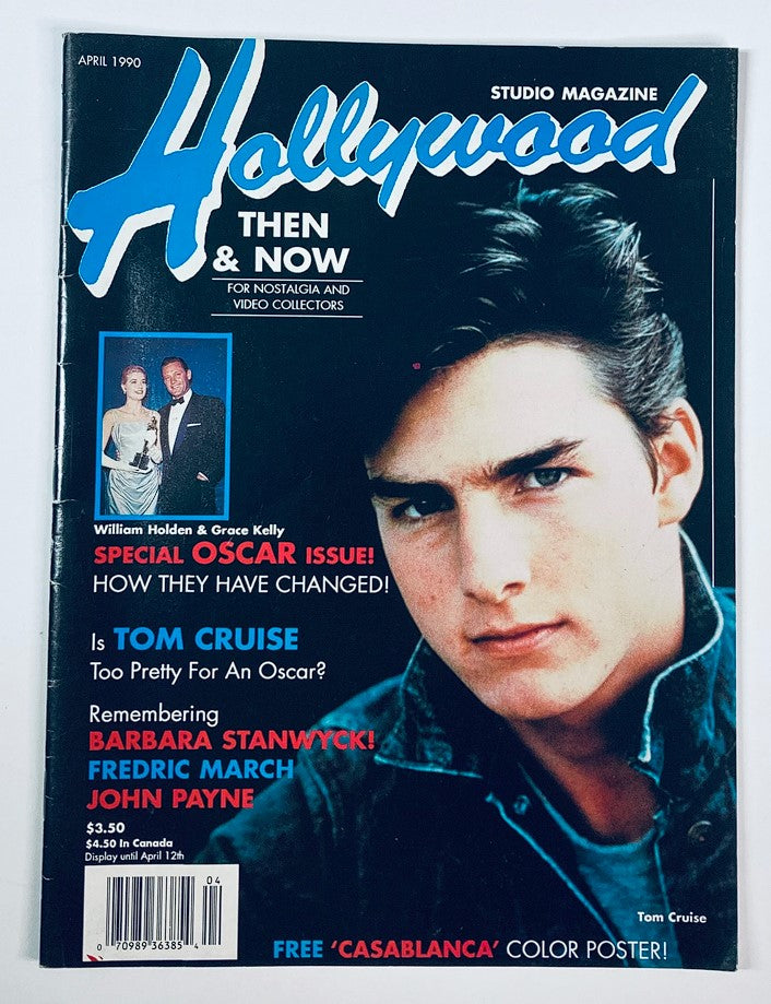 Hollywood Studio Magazine Then & Now April 1990 Tom Cruise, Grace Kelly No Label