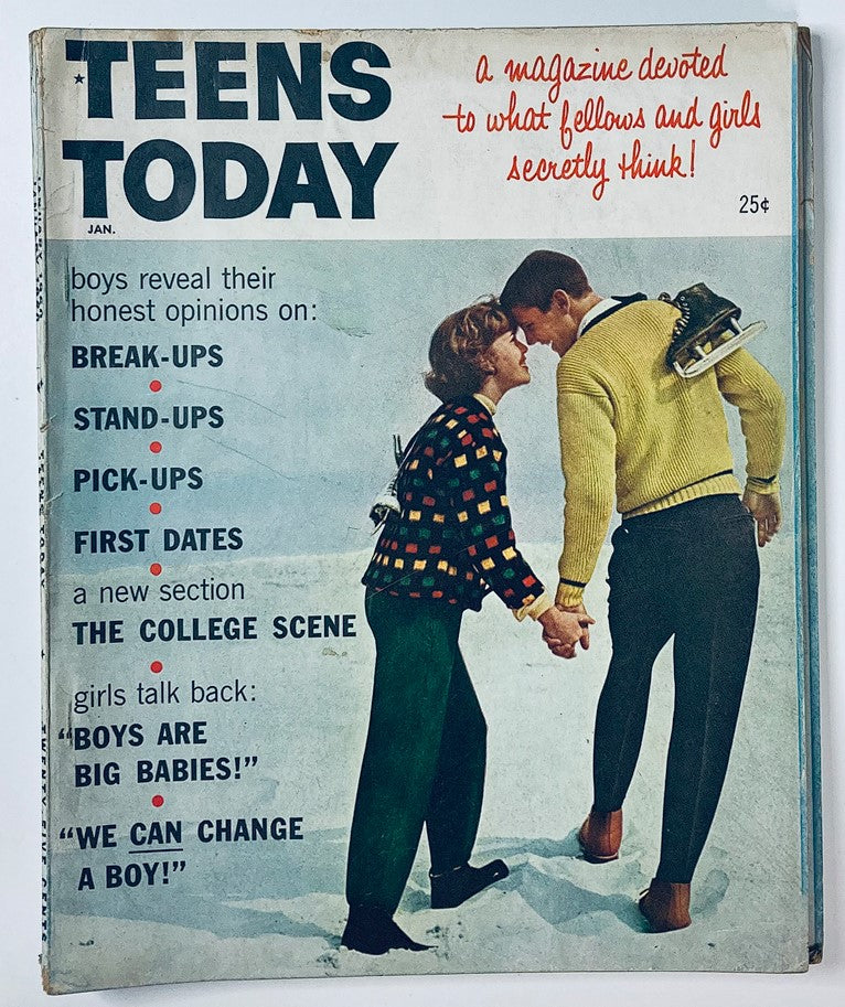 VTG Teens Today Magazine January 1960 The College Scene No Label