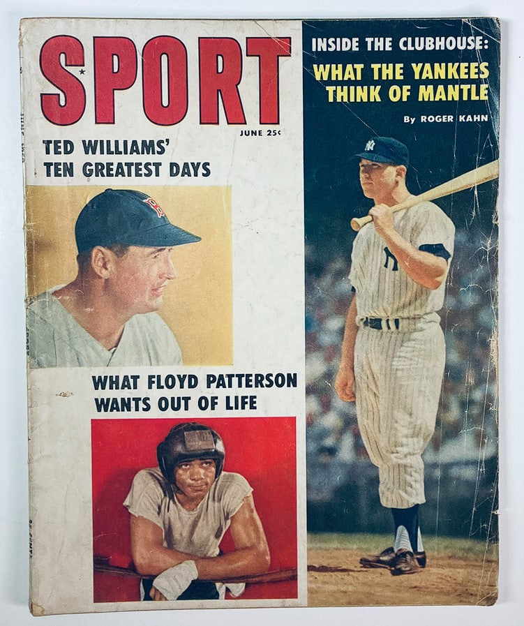 VTG Sport Magazine June 1959 Vol 27 #6 Mickey Mantle, Ted Williams No Label