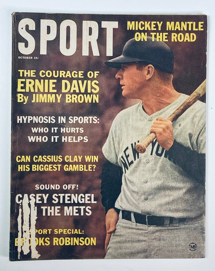 VTG Sport Magazine October 1963 Vol 36 #4 Mickey Mantle On The Road