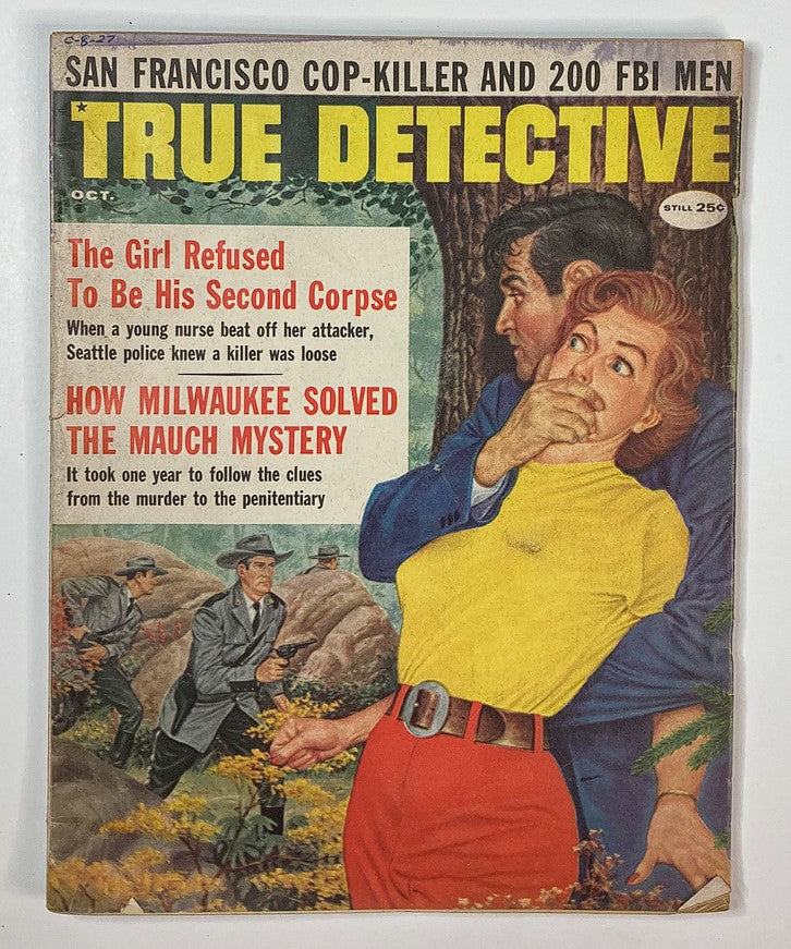 VTG True Detective Magazine October 1959 The Mauch Mystery No Label