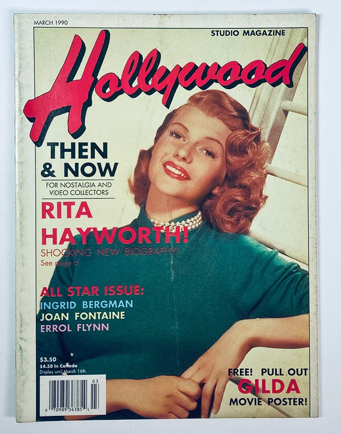 Hollywood Studio Magazine Then & Now March 1990 Riya Hayworth, Joan Fontaine