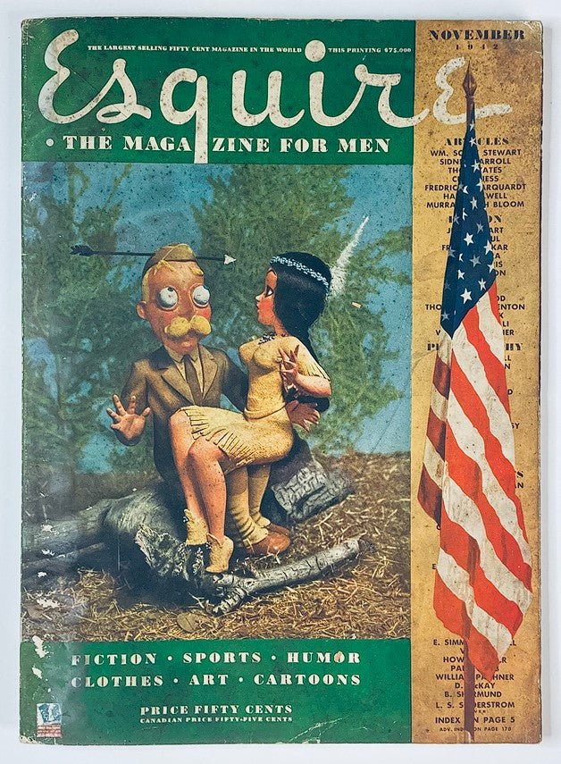 VTG Esquire Magazine November 1942 No. 108 The American Indian Style No Label