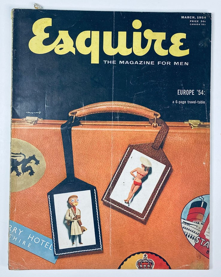 VTG Esquire Magazine March 1954 No. 244 Don't Trade In Your Old Wife No Label