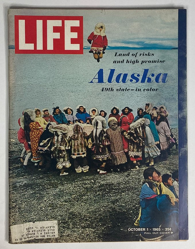 RES* VTG Life Magazine October 1 1965 Alaska & The West German Election