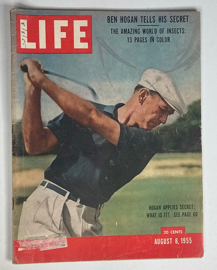 RES* VTG Life Magazine August 8 1955 Ben Hogan A Twist of The Wrist